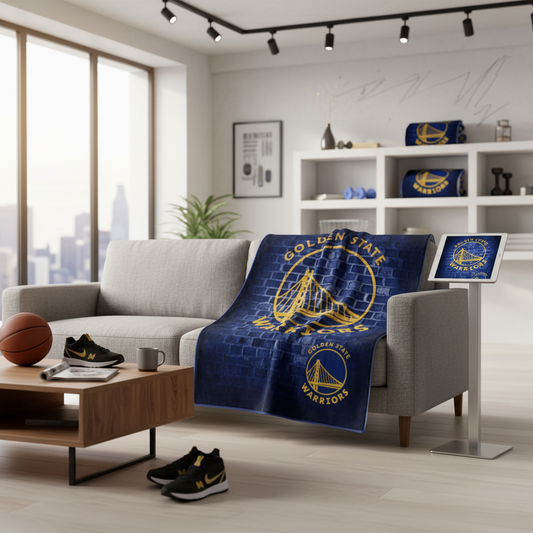 NBA Golden State Warriors Plush Blanket 60x80", The City