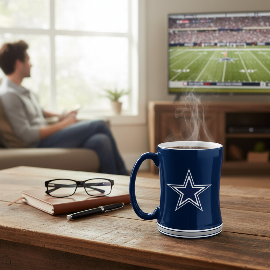 NFL Dallas Cowboys 15oz 'Stripe' Ceramic Mug