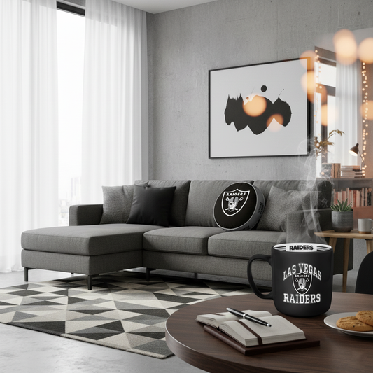 NFL Las Vegas Raiders 15oz 'Stripe' Ceramic Mug