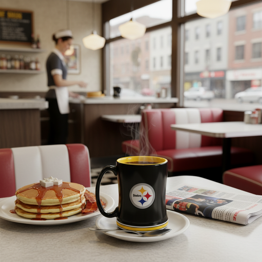 NFL Pittsburgh Steelers 15oz 'Stripe' Ceramic Mug