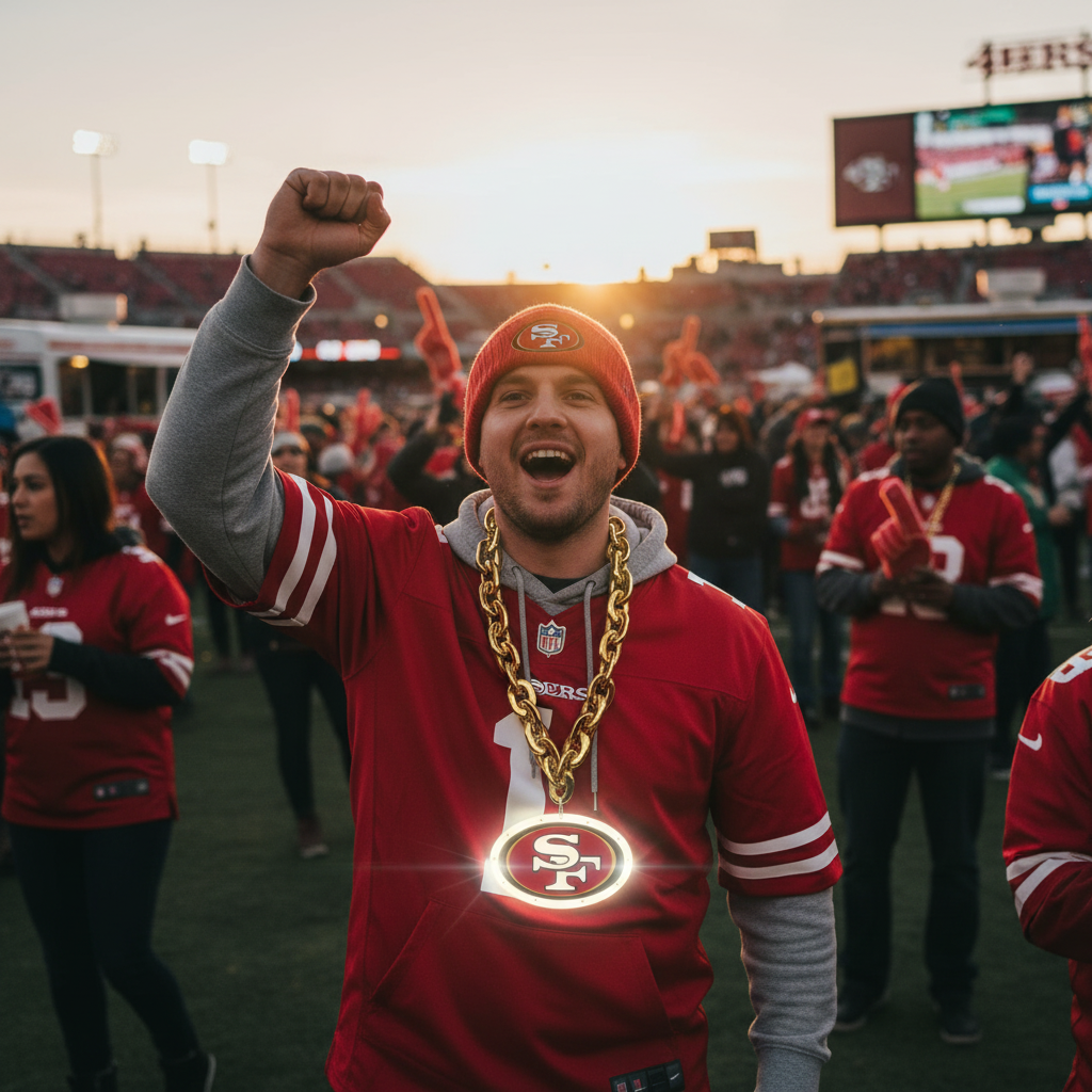 NFL San Francisco 49ers, Licensed Foam Chain (Import)