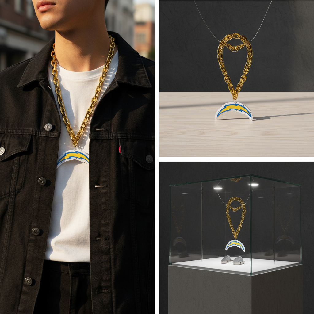 NFL Chargers, Light up Big Logo Fan Chain
