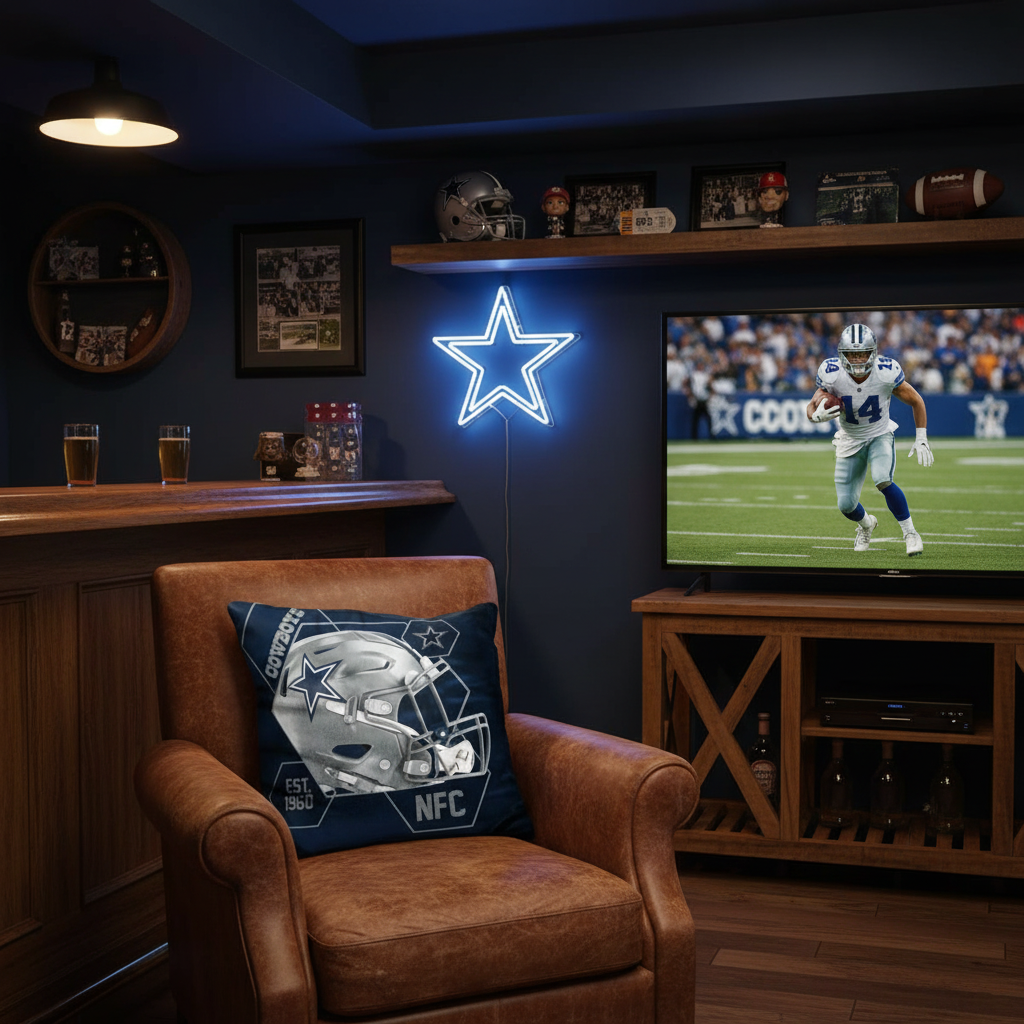 NFL Dallas Cowboys Velvet Plush 18x18" CUSHION