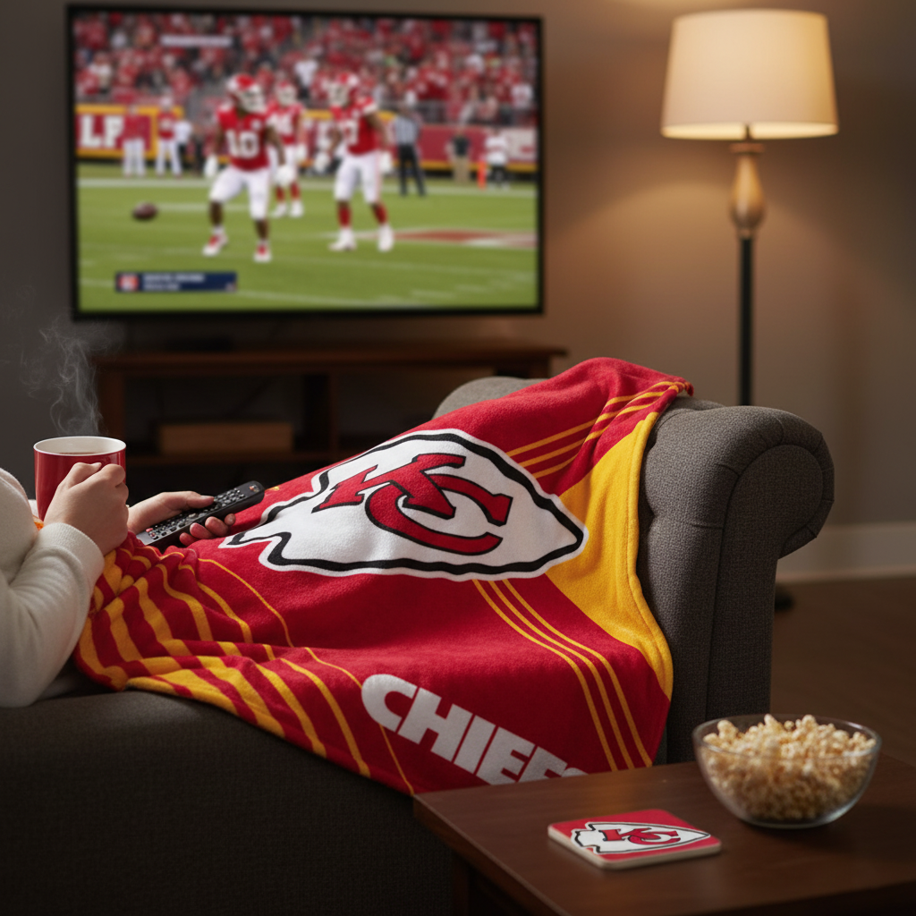 NFL Kansas City Chiefs 60 x 80 Plush Blanket