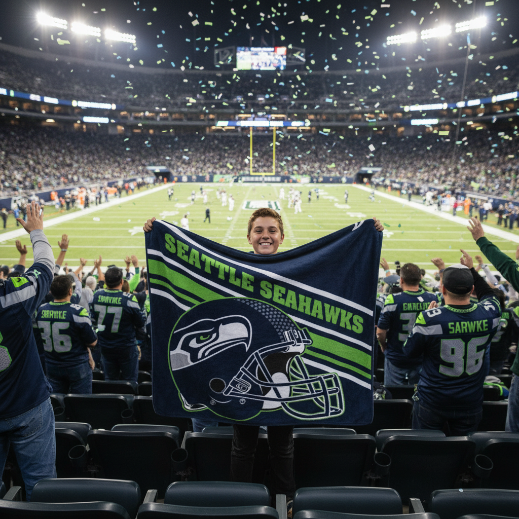 NFL Seattle Seahawks 60 x 80" Plush Blanket