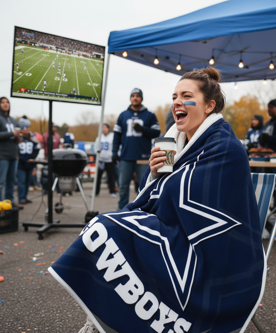 NFL Dallas Cowboys 60 x 80 Plush Blanket