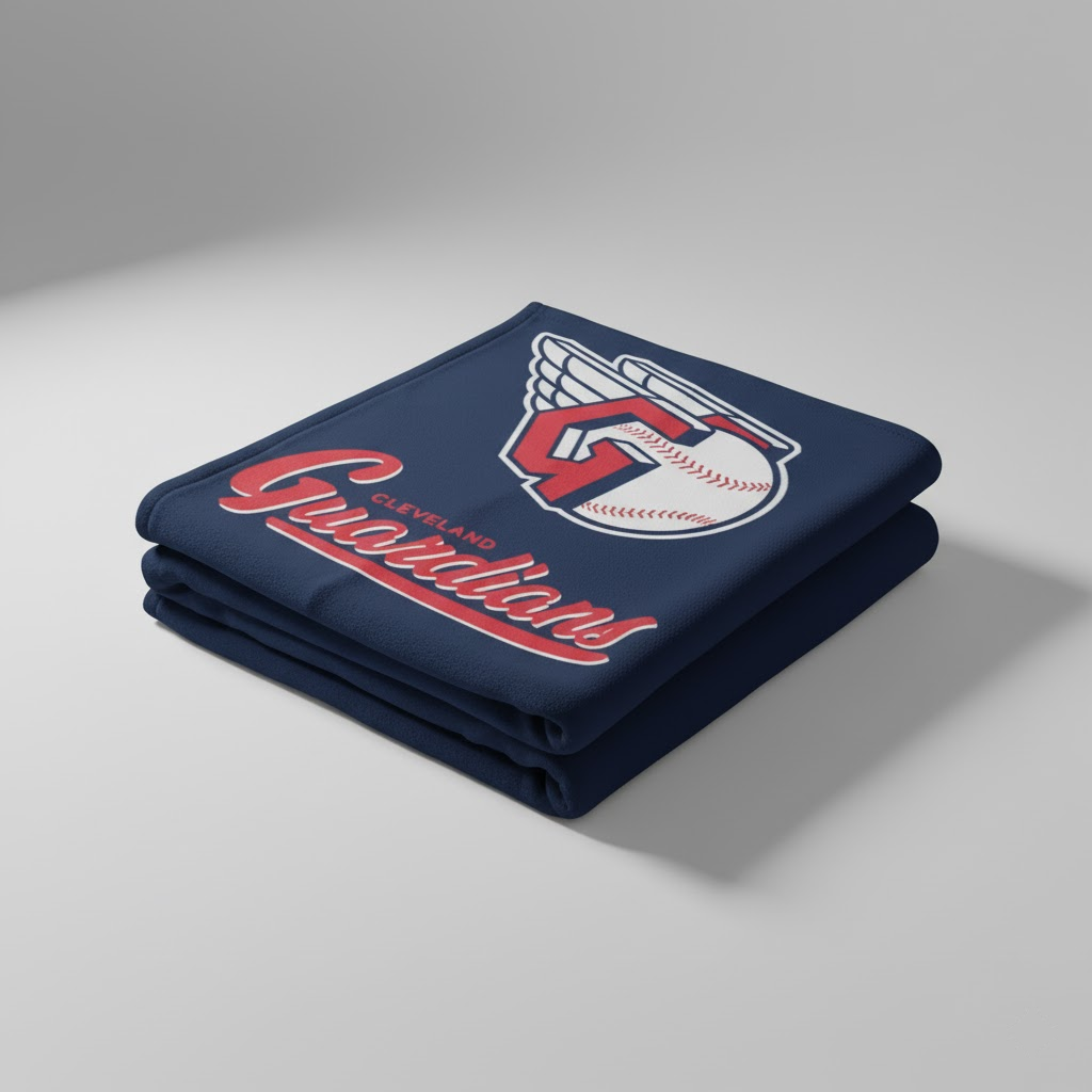 MLB Cleveland Guardians 50x60" Plush Throw Blanket