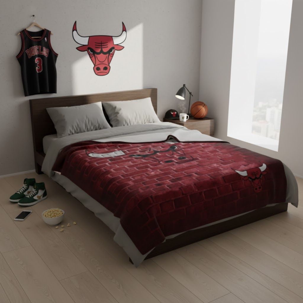 NBA Chicago Bulls 60x80" Plush Blanket