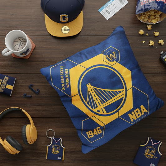 NBA Golden State Warriors Velvet Plush 18x18" CUSHION