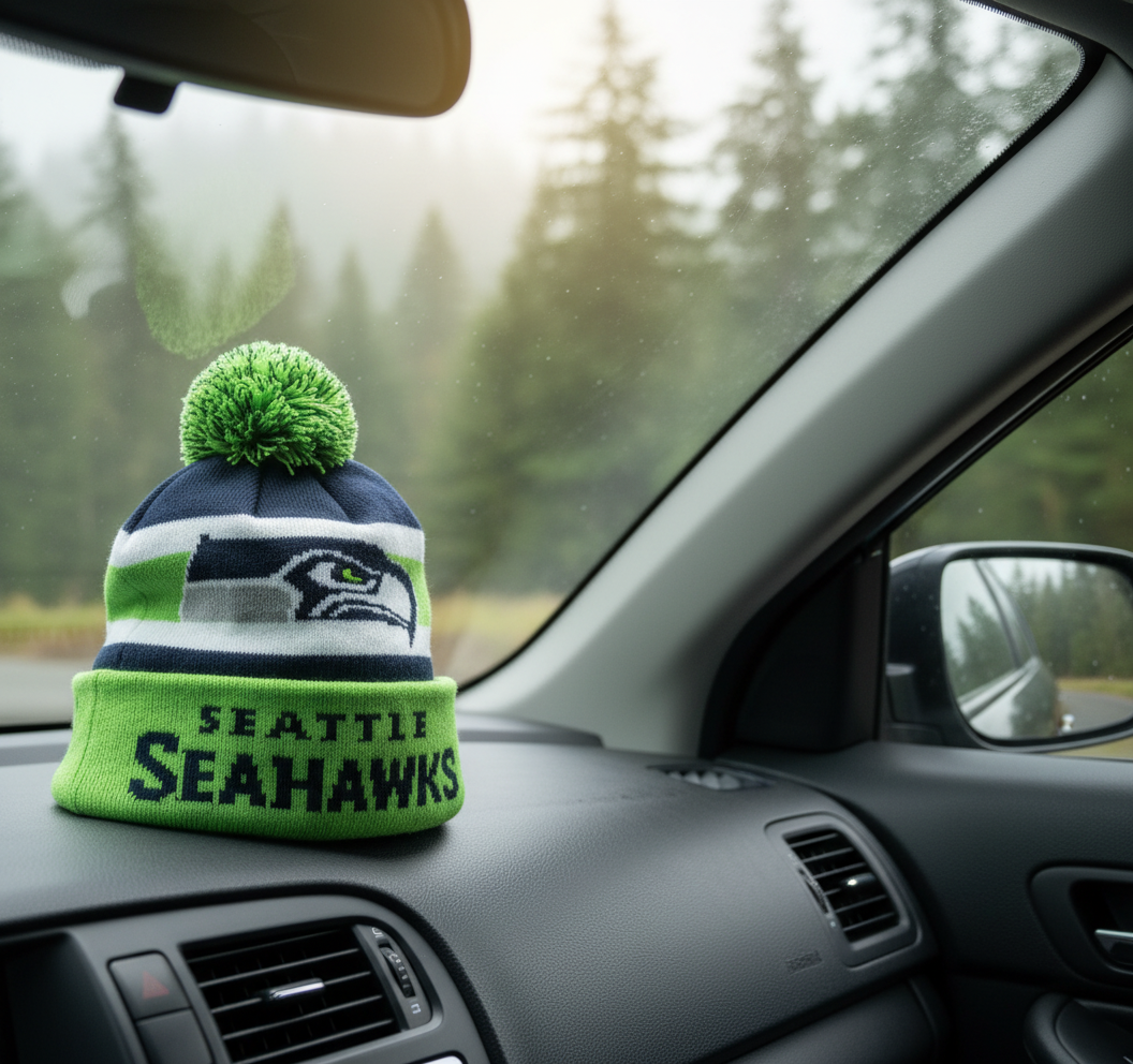 NBA Seattle Seahawks, Ball Oranament with Beanie Inside