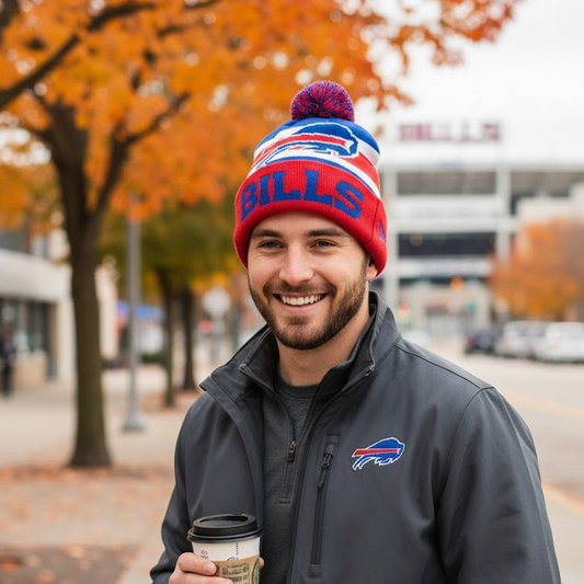 NFL Buffalo Bills, Ball Ornament with Beanie Inside