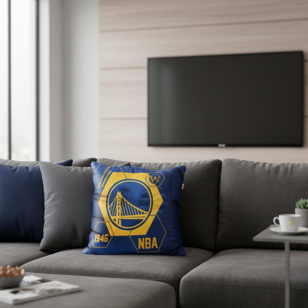 NBA Golden State Warriors Velvet Plush 18x18" CUSHION