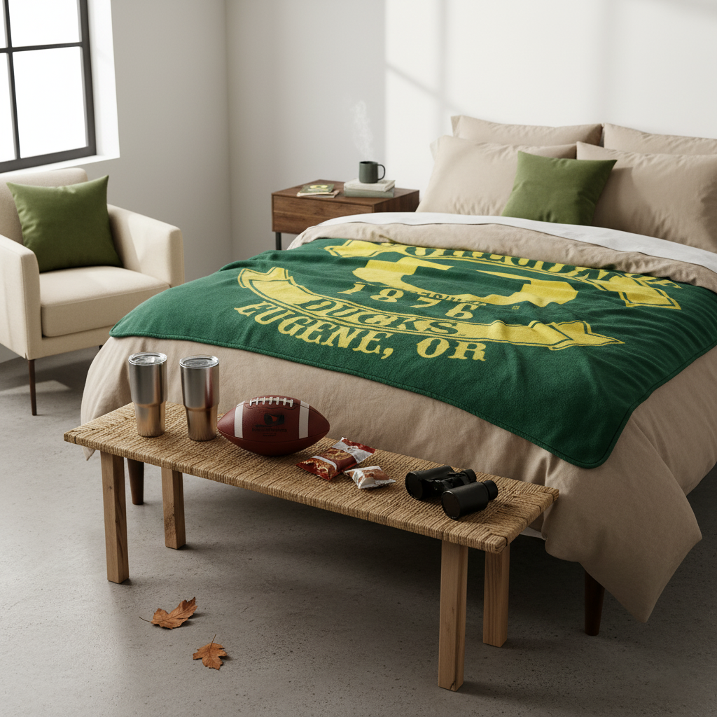 NCAA Oregon University Ducks 60x80" Plush Blanket