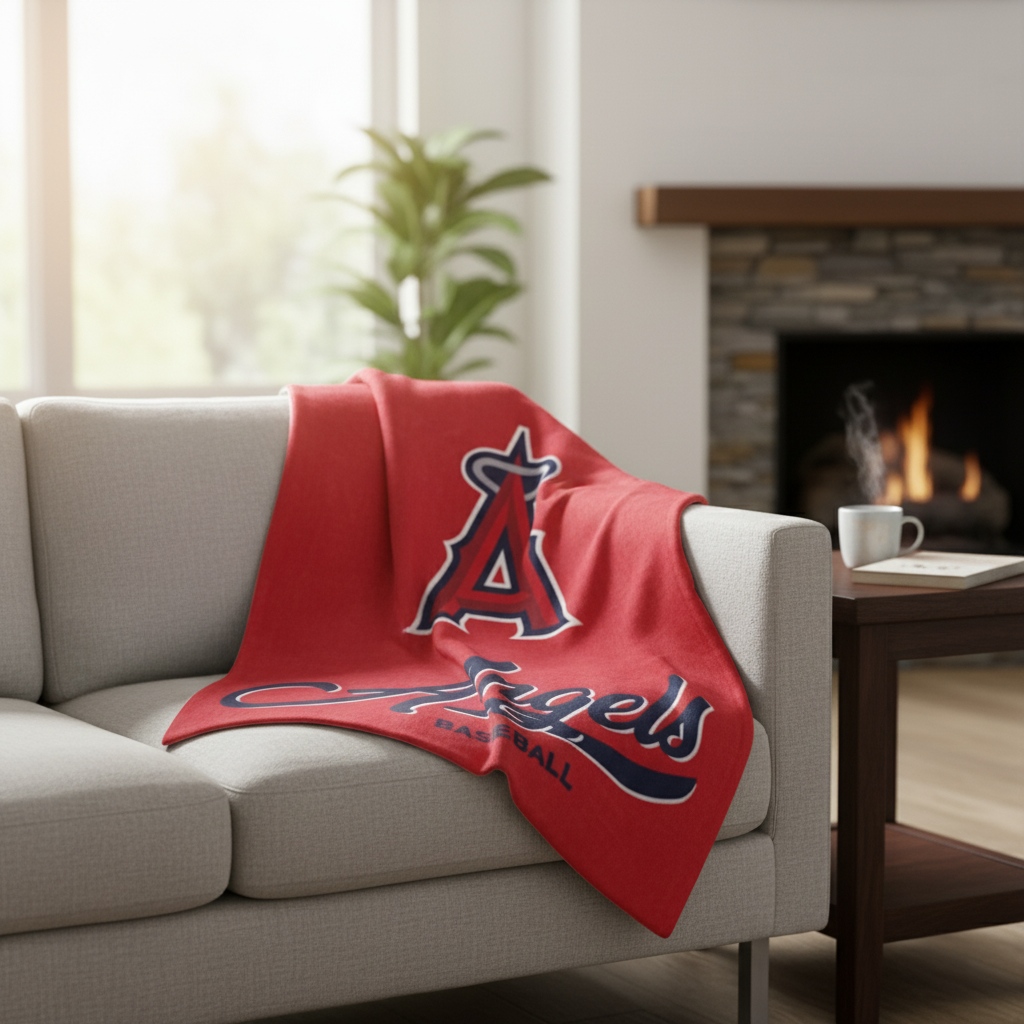 MLB Los Angeles Angels 60x80" Plush Blanket