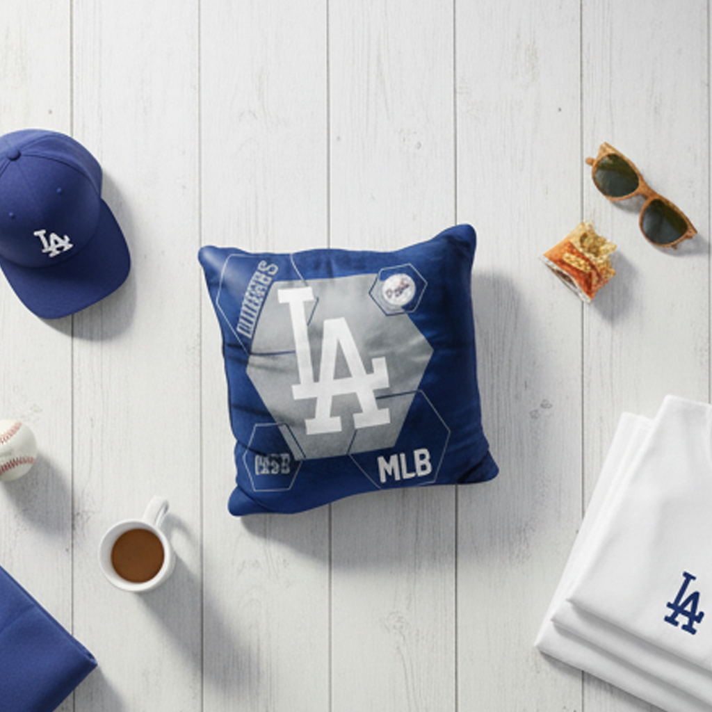 MLB Los Angeles Dodgers Velvet Plush 18x18" CUSHION