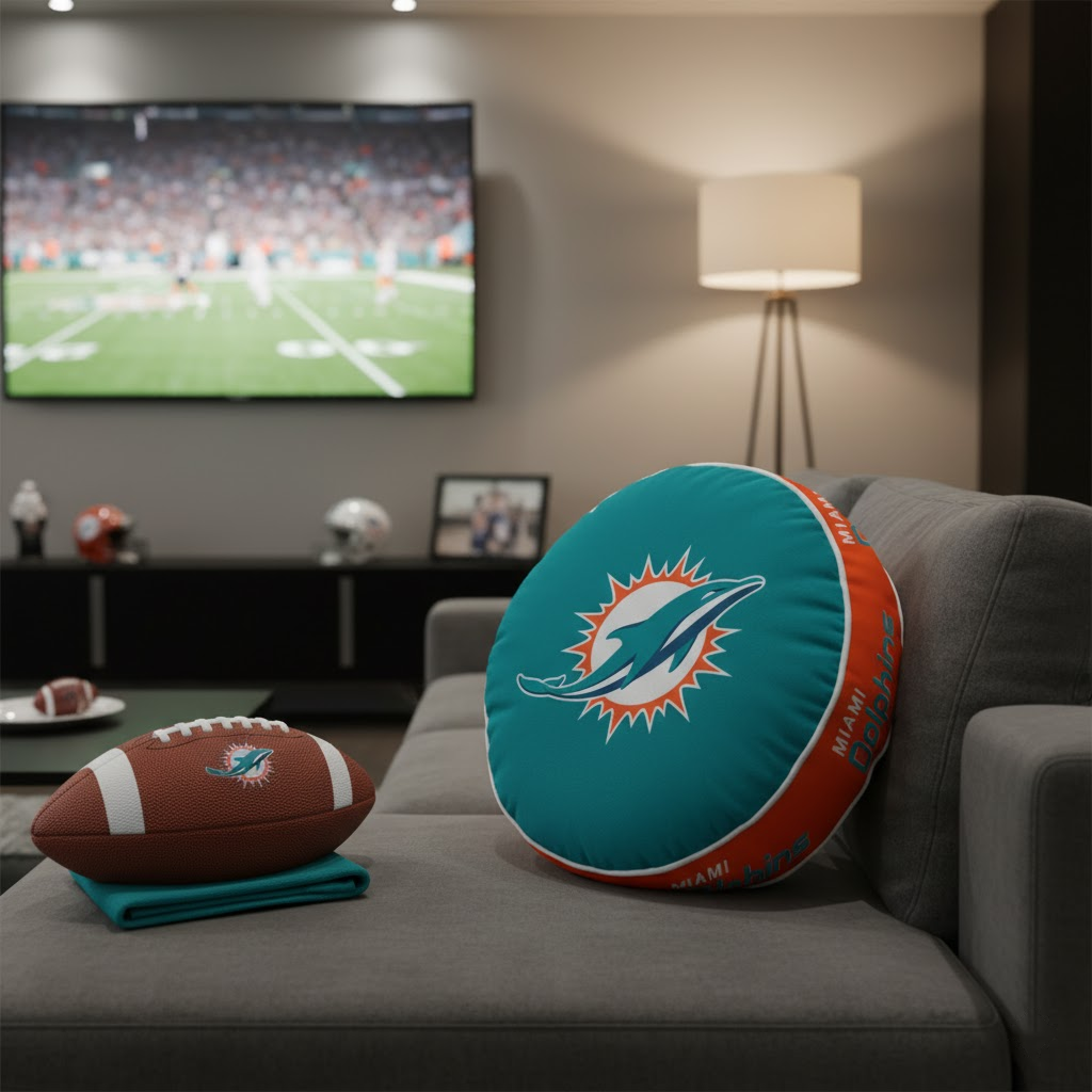 NFL Miami Dolphins - Cloud Soft "Puff" Pillow
