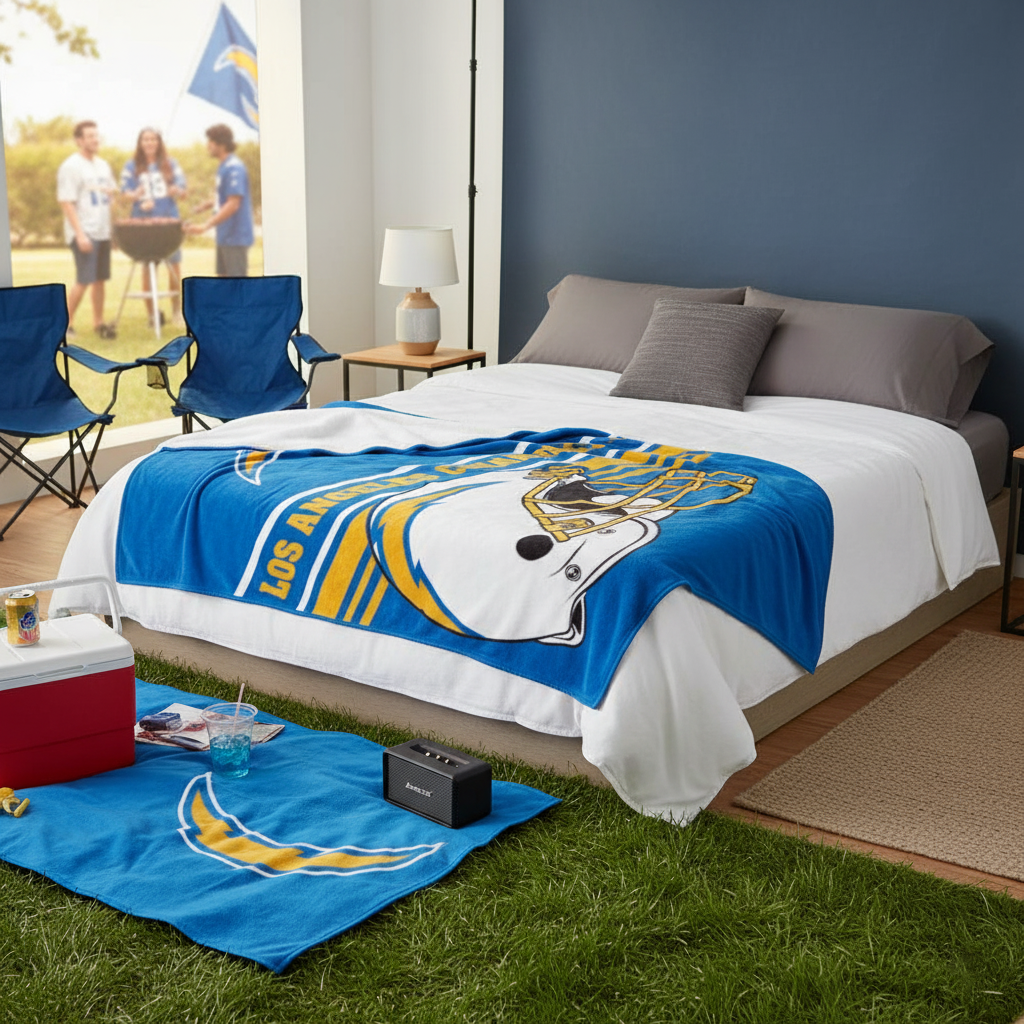 NFL Los Angeles Chargers 60 x 80" Plush Blanket