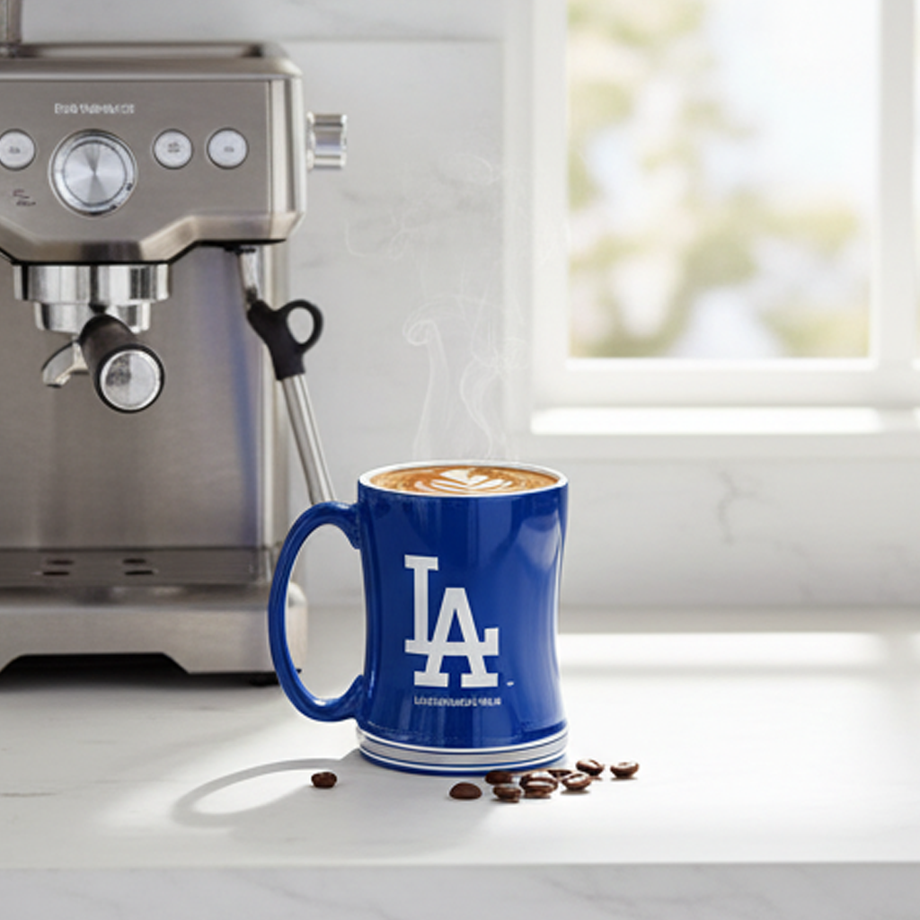 Los Angeles Dodgers 15oz 'Stripe' Ceramic Mug