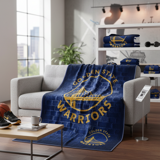 NBA Golden State Warriors Plush Blanket 60x80", Dubnation