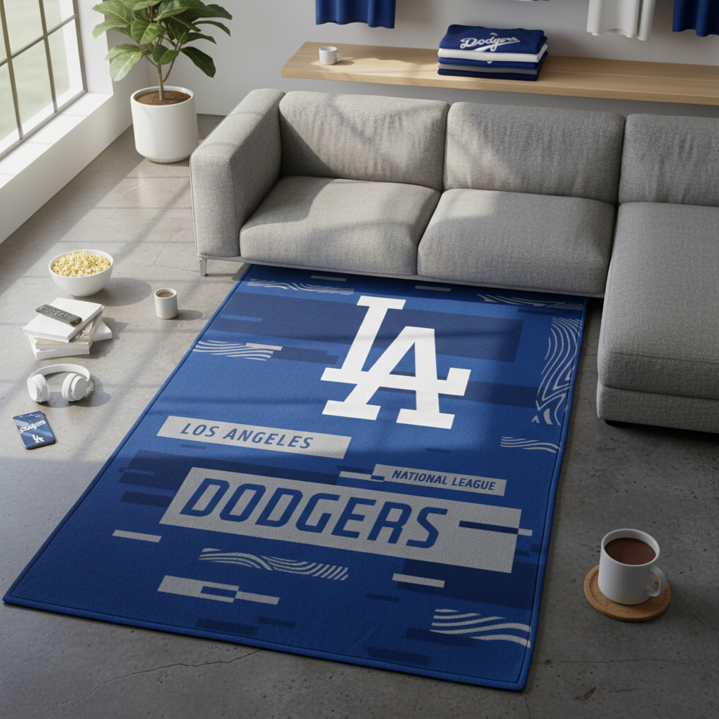 MLB Los Angeles Dodgers Queen Size Cloud Comforter 3 pc set