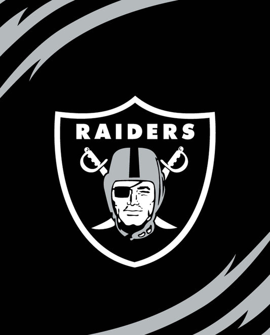 NFL Raiders Plush Blanket Queen SIze