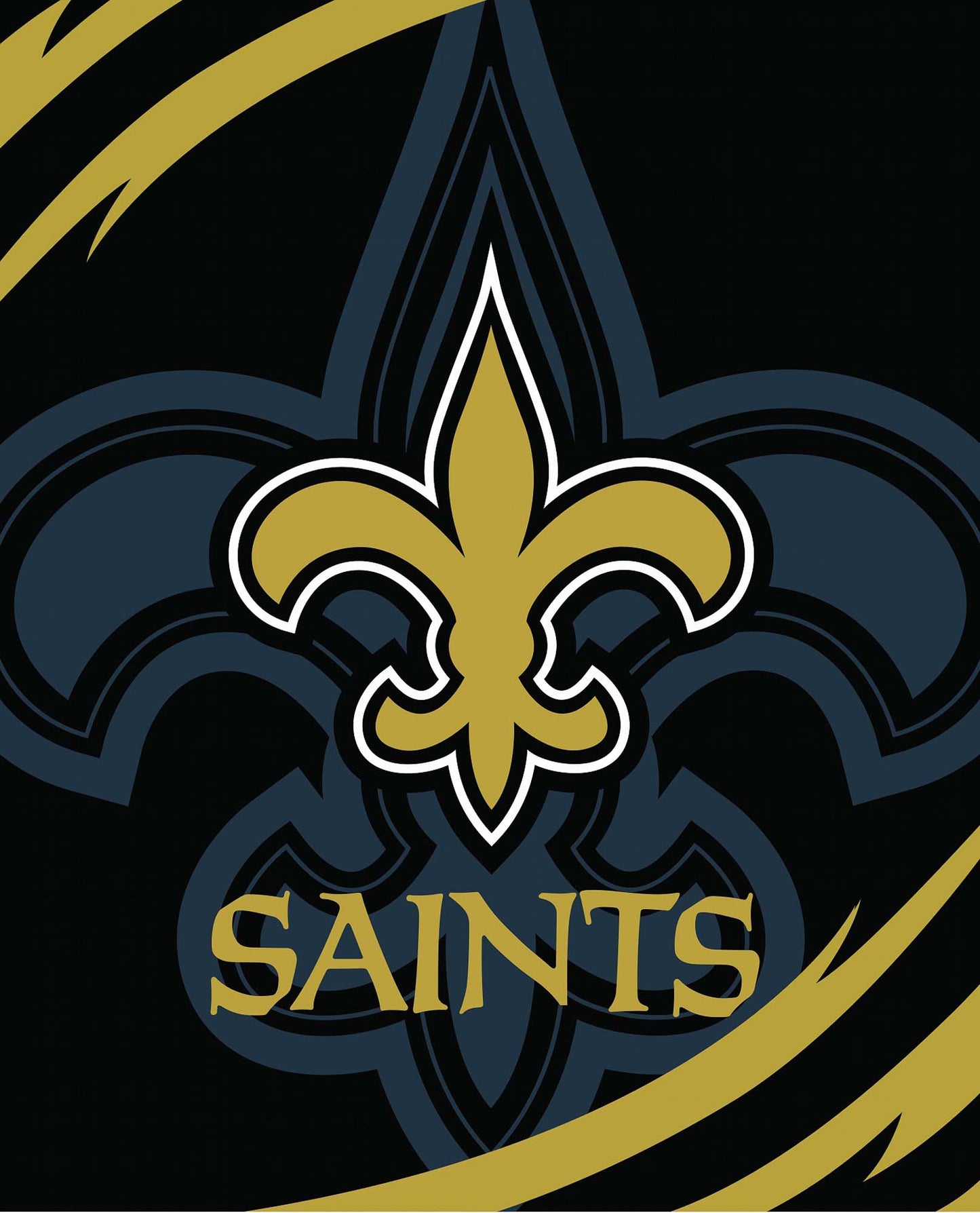 NFL  Orleans Saints Plush Throw Blanket