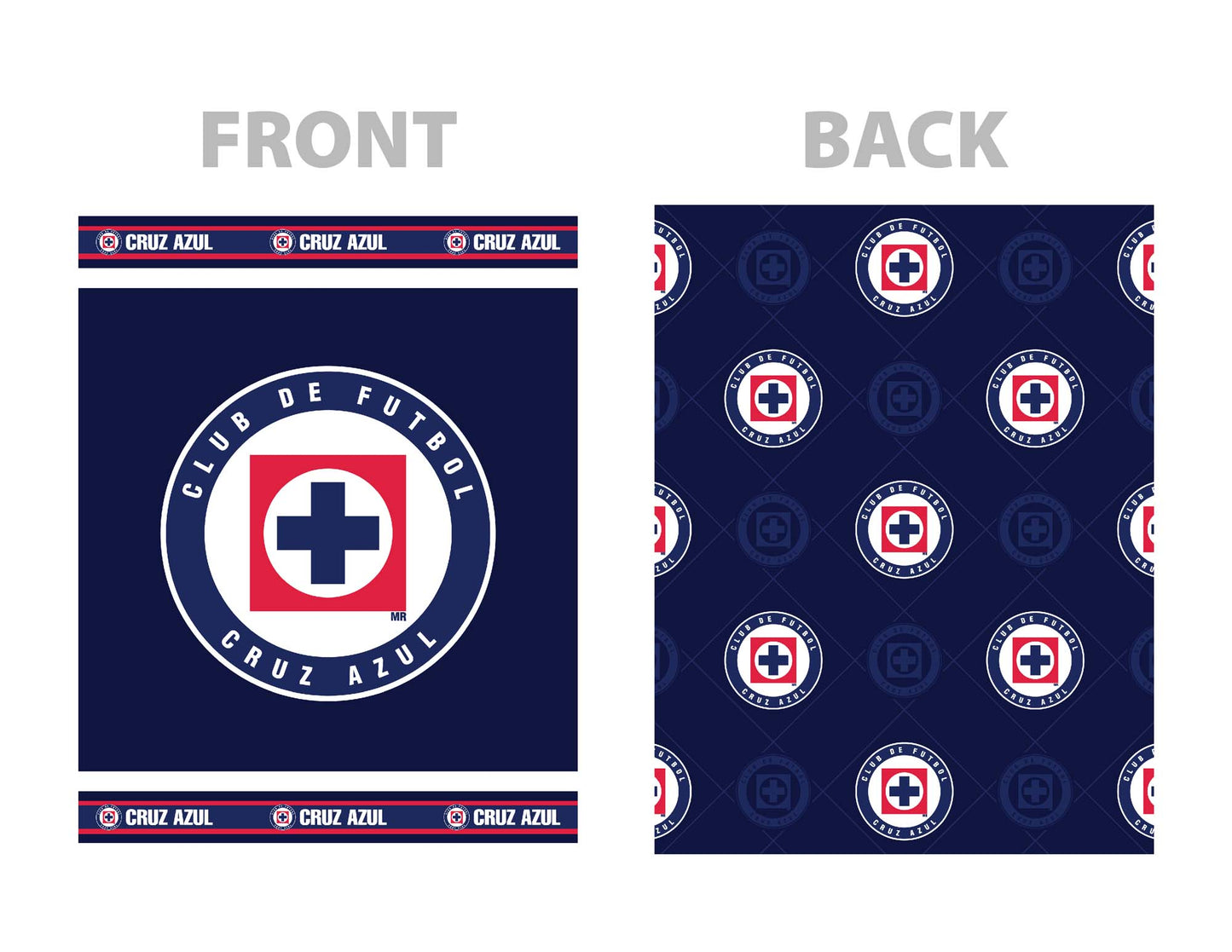 Soccer Cruz Azul Baby Reversible Blanket