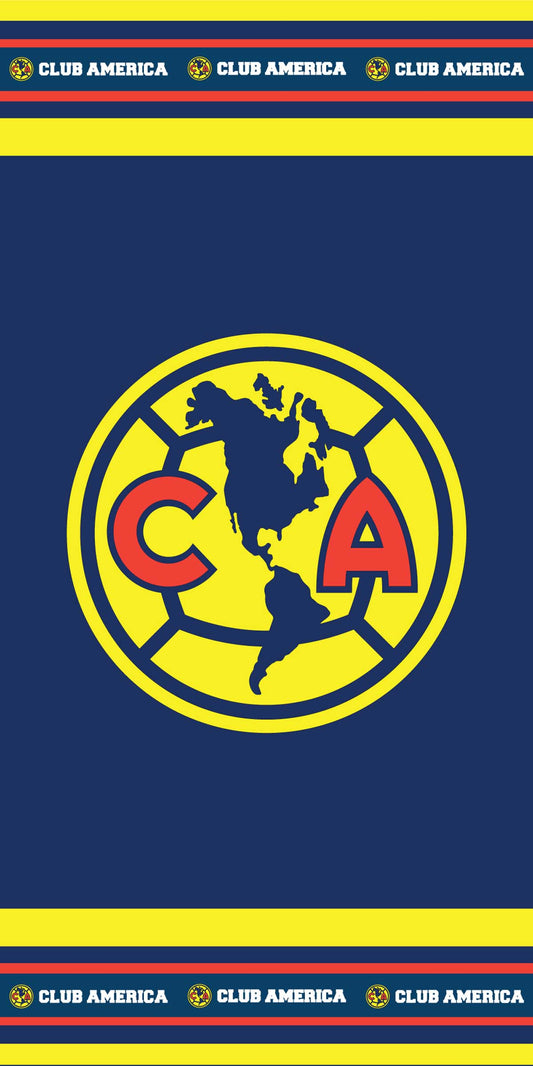 Soccer Club America, Defender, 30x60" Beach Towel