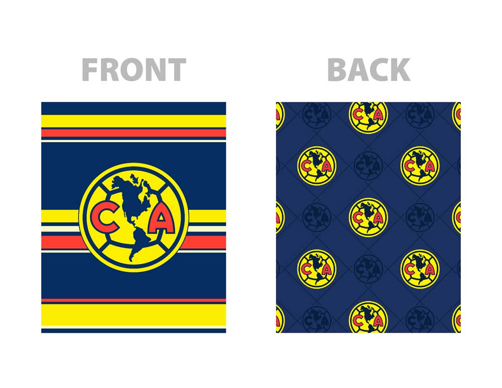 Soccer Club America King Reversible Blanket