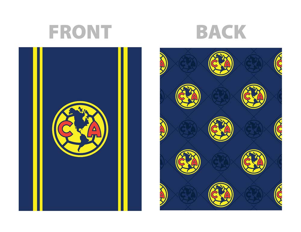 Soccer Club America Twin Reversible Blanket