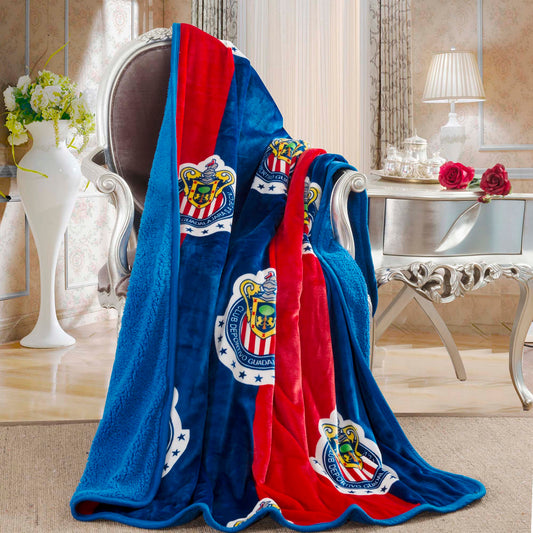 Soccer Chivas Silk Touch 3pc Sherpa (Borrego) Set
