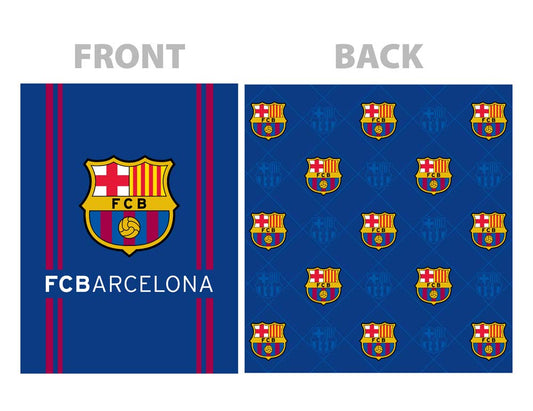 Soccer FC Barcelona Twin Size Reversible Blanket