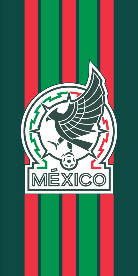 Soccer Seleccion Mexico Runaway Beach Towel, 30x60"