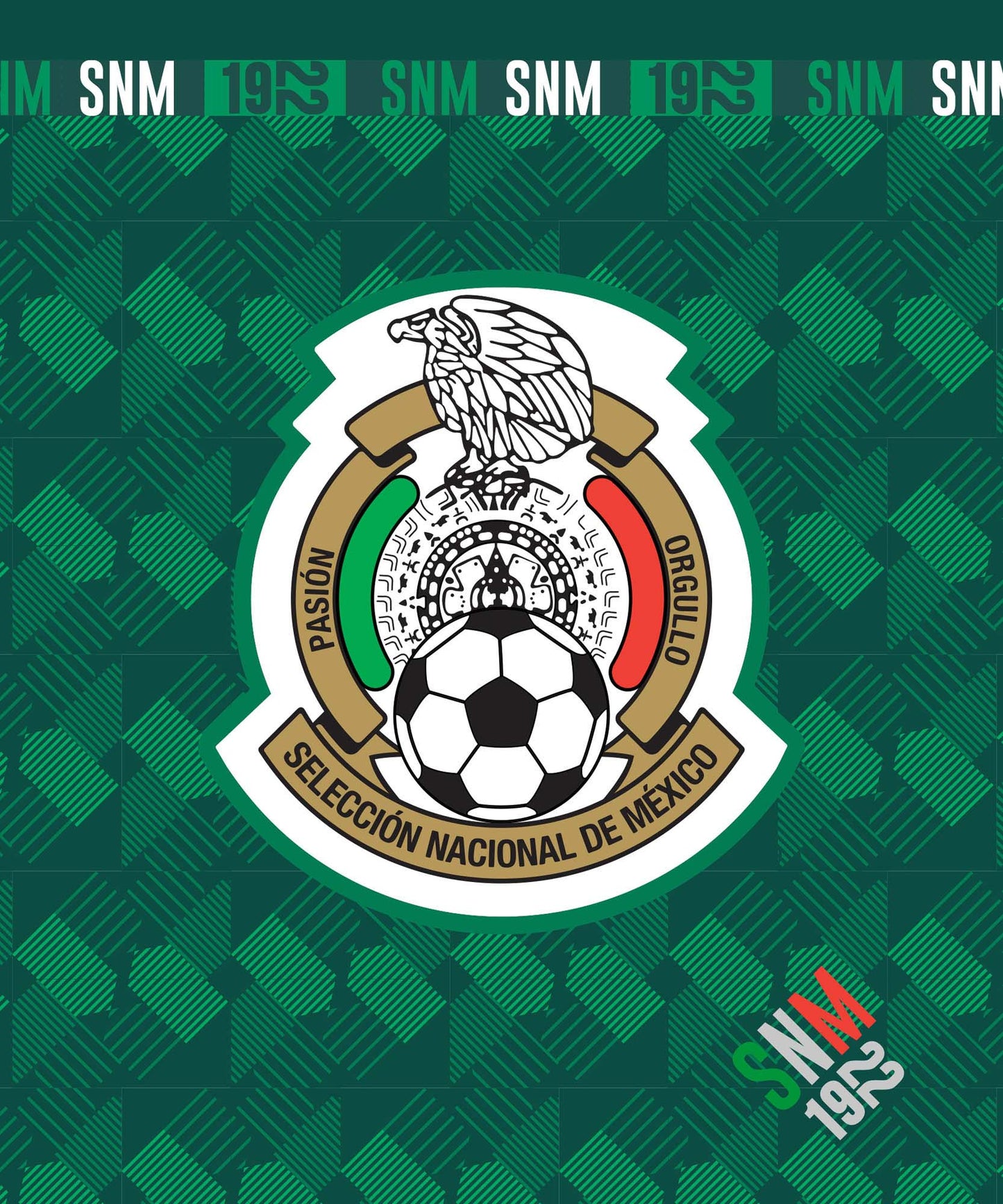 Soccer Mexico (AOP), V5 Sherpa (Borrego) Lined Throw Blanket