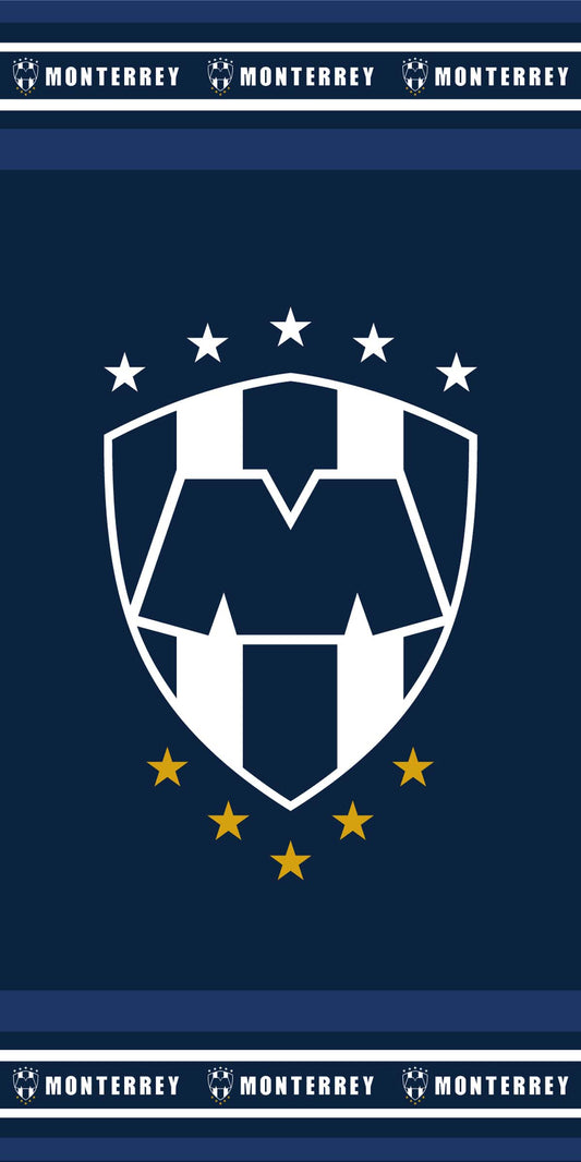 Soccer Monterrey Rayados, Defender, 30x60" Beach Towel