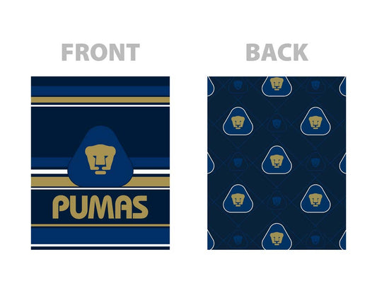 Soccer Pumas Reversible Blanket
