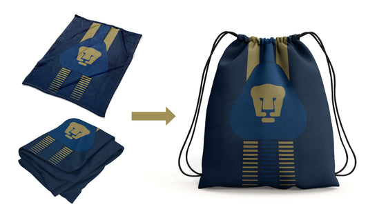 Soccer Pumas Throw Silk Touch Blanket w/Carry Bag