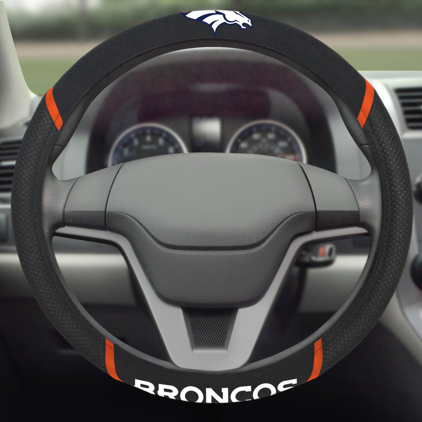 NFL Denver Broncos, Embroidered Steering Wheel Cover
