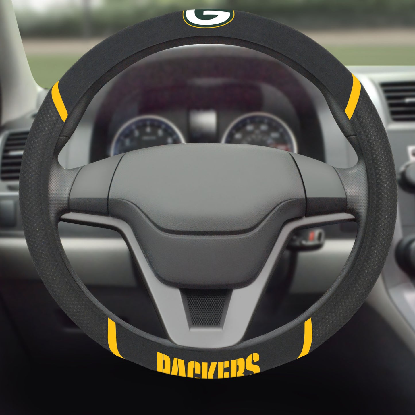 NFL Green Bay Packers, Embroidered Steering Wheel Cover