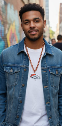 NFL Denver Broncos, Licensed Foam Chain (Import)
