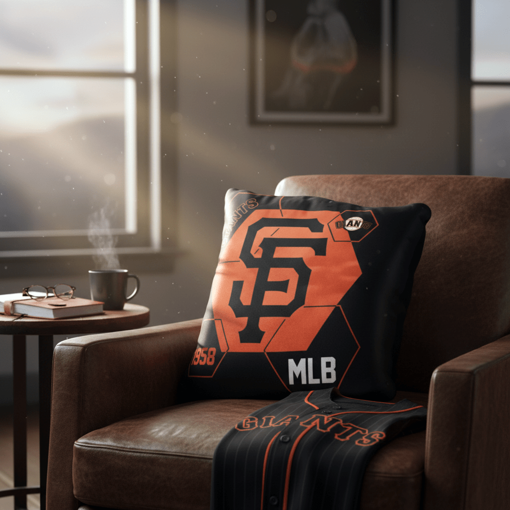 MLB San Francisco Giants Velvet Plush 18x18" CUSHION - Officially Licensed My Store Fan Gear - Apparel category - Fan Trendz
