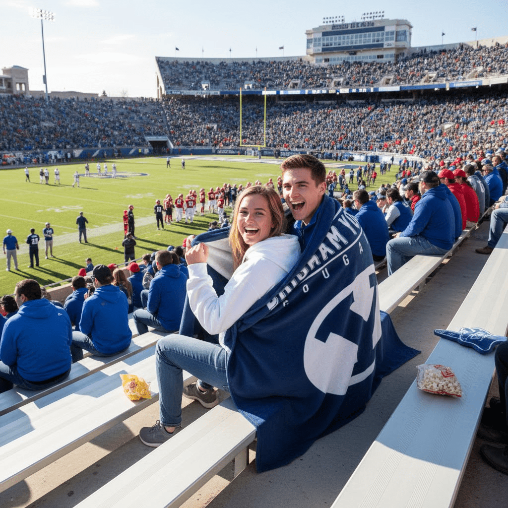 NCAA BYU Cougars60 x 80" Plush Blanket - Officially Licensed My Store Fan Gear - Apparel category - Fan Trendz