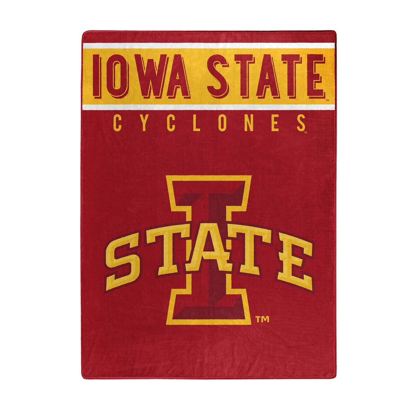 NCAA Iowa State University Cyclones Tide 60 x 80" Plush Blanket - Officially Licensed My Store Fan Gear - Apparel category - Fan Trendz