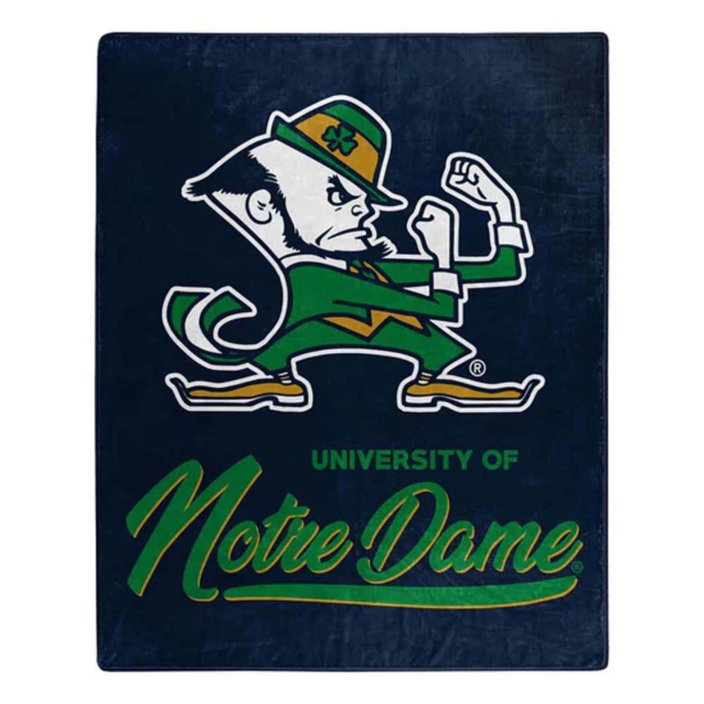 NCAA Notre Dame University 60 x 80" Plush Blanket - Officially Licensed My Store Fan Gear - Apparel category - Fan Trendz