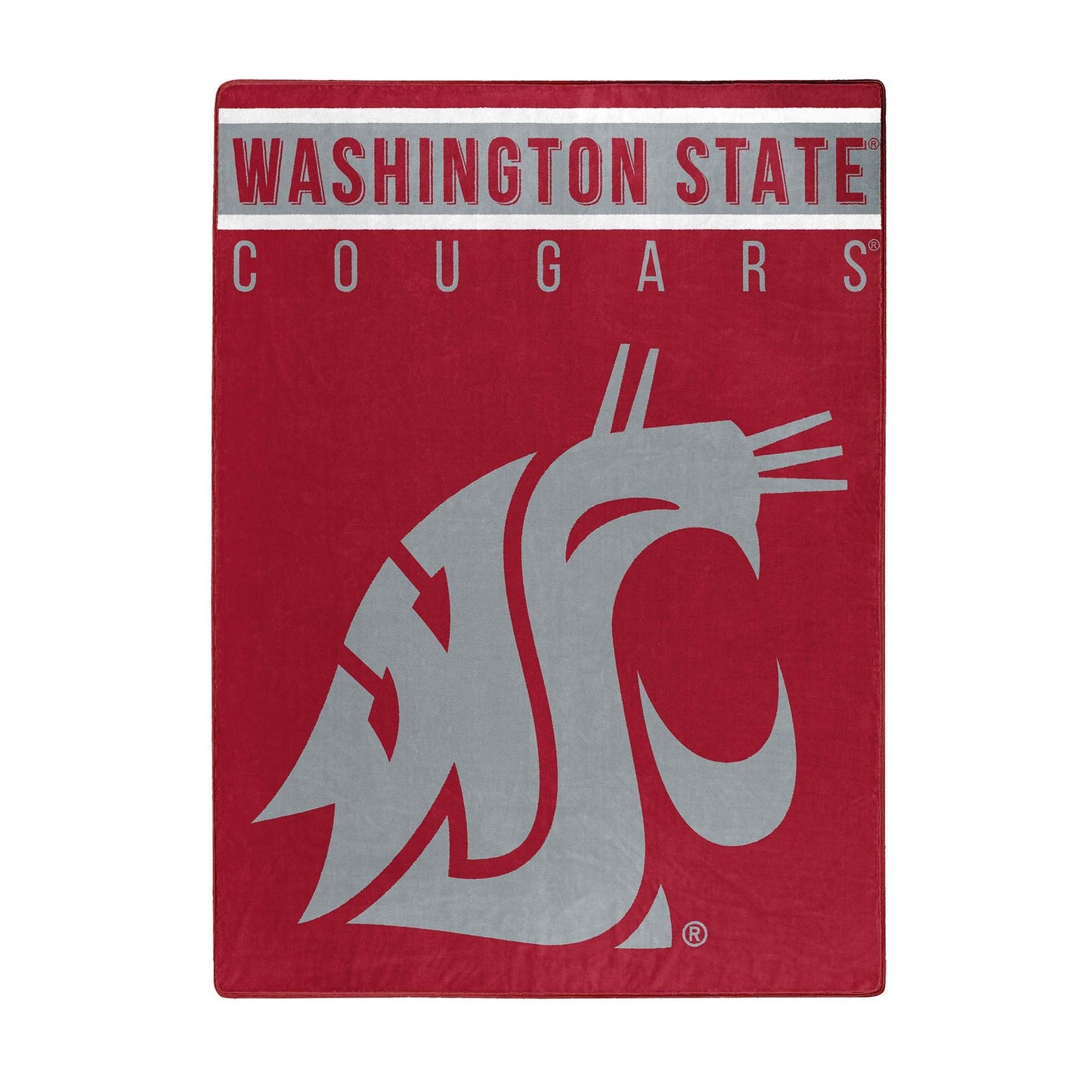 NCAA Washington State University Cougars 60 x 80" Plush Blanket - Officially Licensed My Store Fan Gear - Apparel category - Fan Trendz
