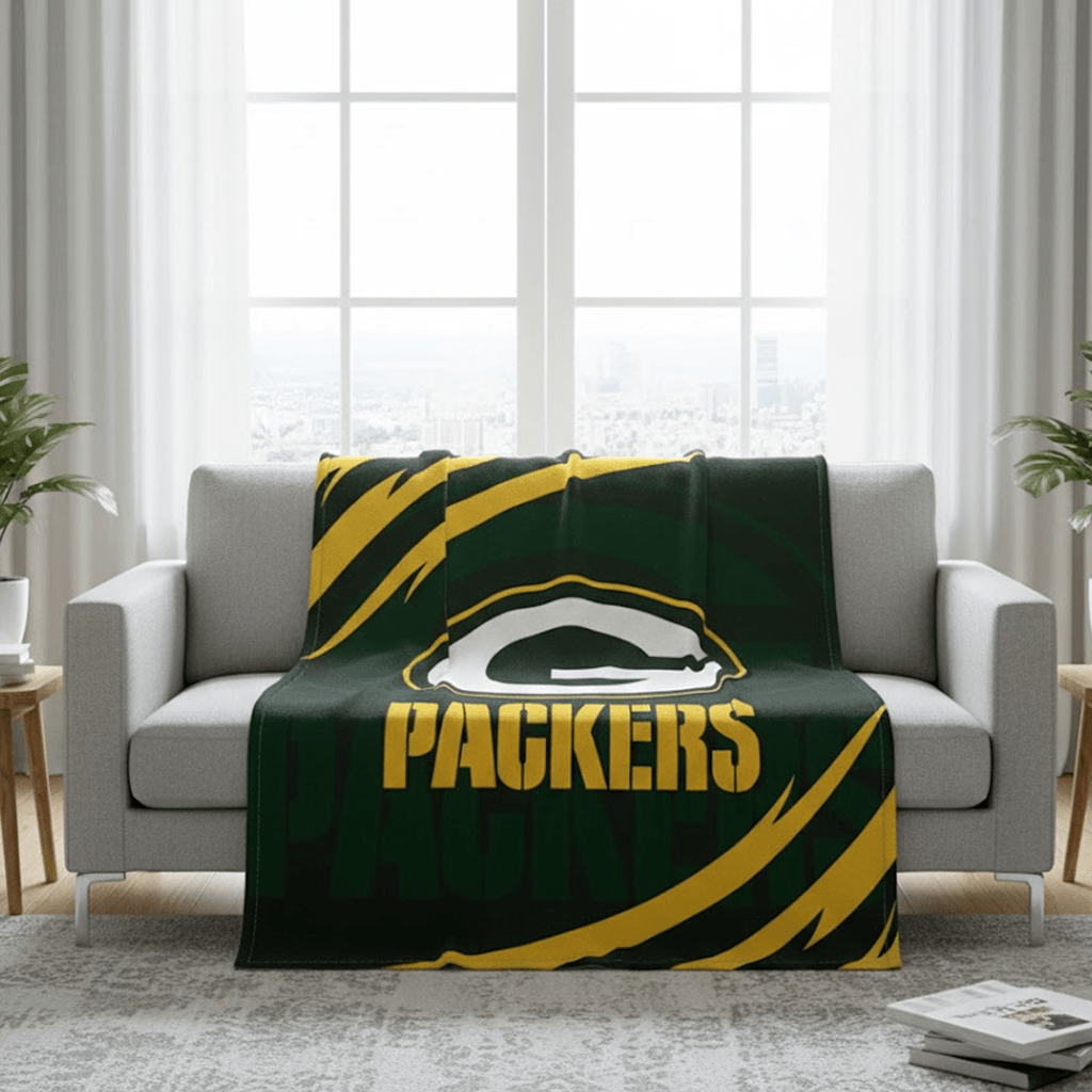 NFL Green Bay Packers 60 x 80" Plush Blanket - Officially Licensed My Store Fan Gear - Apparel category - Fan Trendz