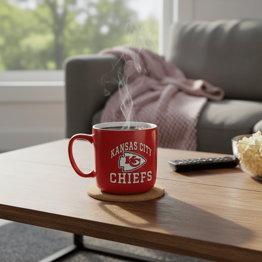 NFL Kansas City Chiefs 15oz 'Stripe' Ceramic Mug - Fan Trendz