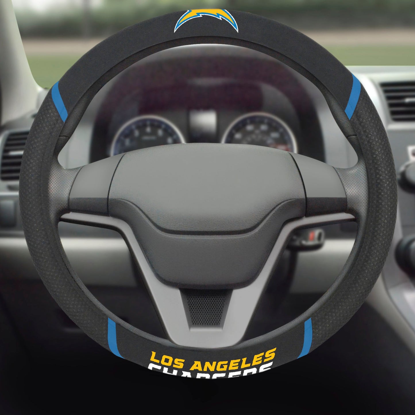 NFL Los Angeles Chargers, Embroidered Steering Wheel Cover - Officially Licensed My Store Fan Gear - Apparel category - Fan Trendz