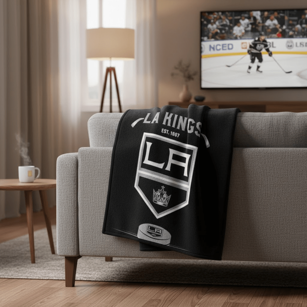 NHL Los Angeles Kings 60x80" Plush Blanket - Officially Licensed My Store Fan Gear - Apparel category - Fan Trendz