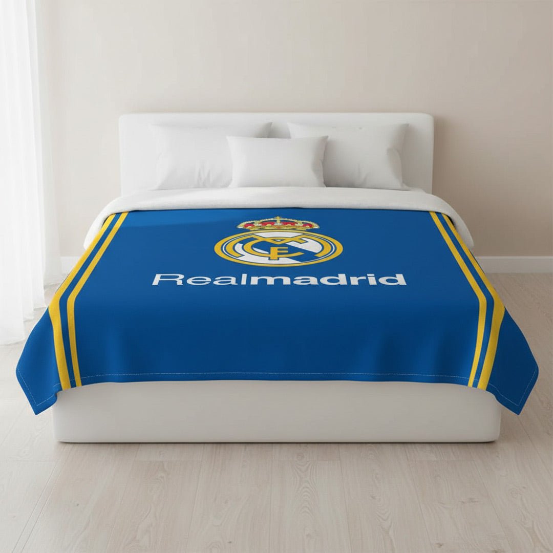 Real Madrid Reversible Blanket twin size - Officially Licensed My Store Fan Gear - Apparel category - Fan Trendz